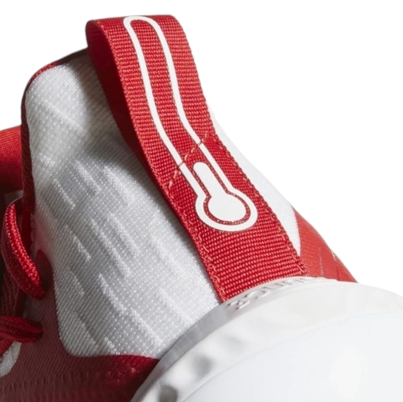 Adidas Men's Icon V Bounce Iced Out Baseball Red and White Cleats, Size 7-1/2 - Picture 9 of 15